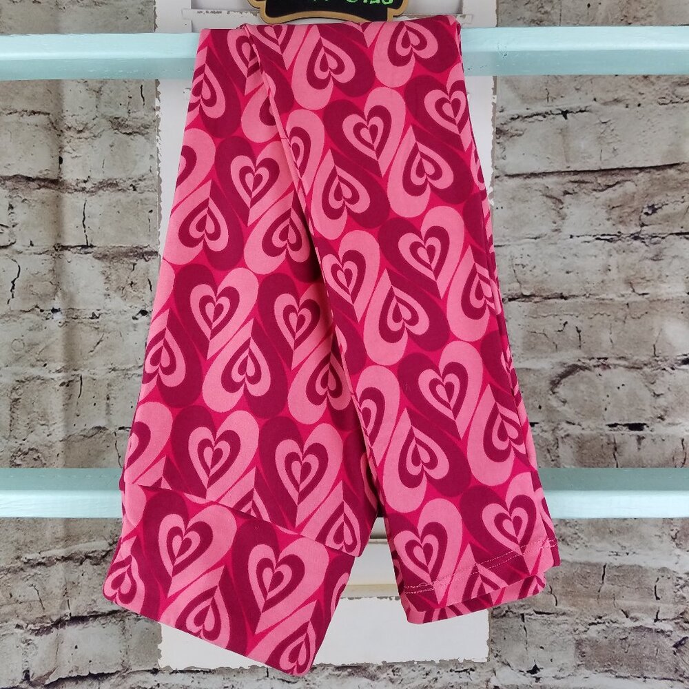 Pink and Magenta Heart LuLaRoe Leggings